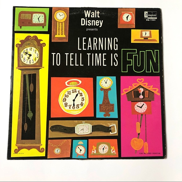 Walt Disney Learning To Tell Time Is Fun Record - Picture 2 of 3